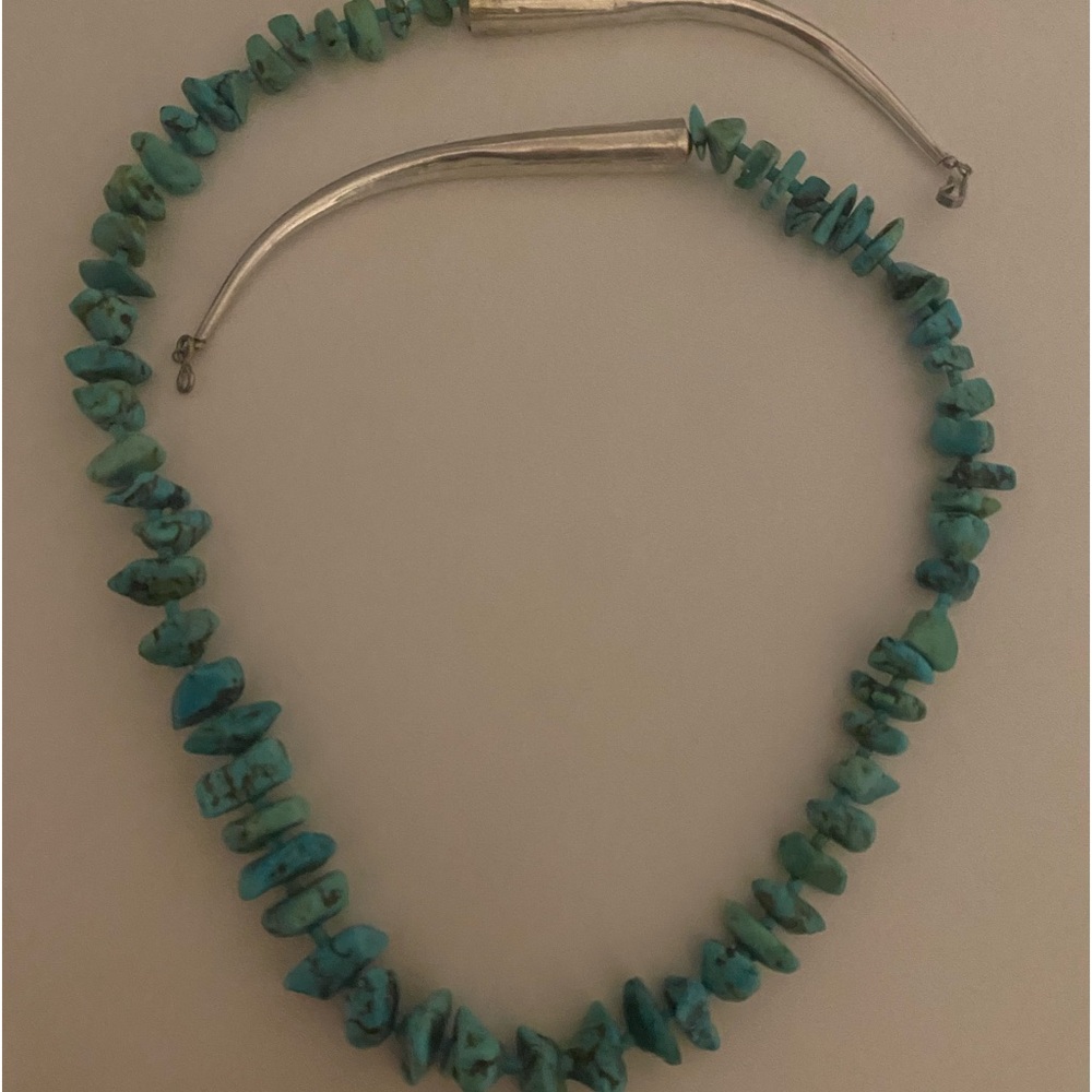 Vintage Turquoise and Sterling silver necklace